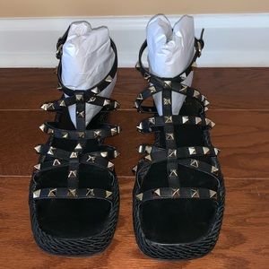 Marc Fisher studded espadrille sandals